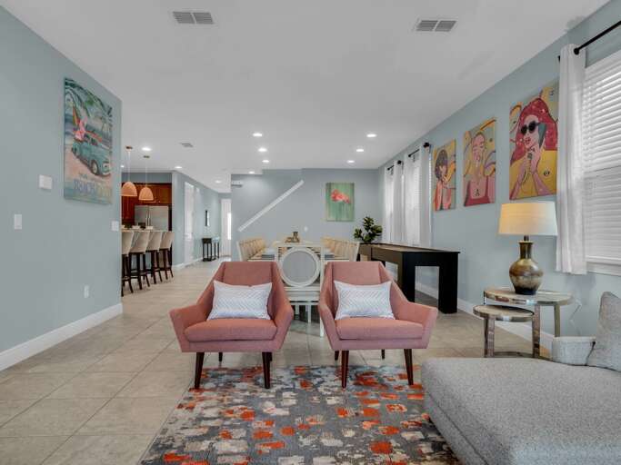 Living area with contemporary furniture Living area with contemporary furniture