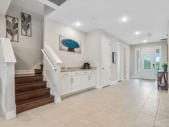 Entry way and stairs to upper level