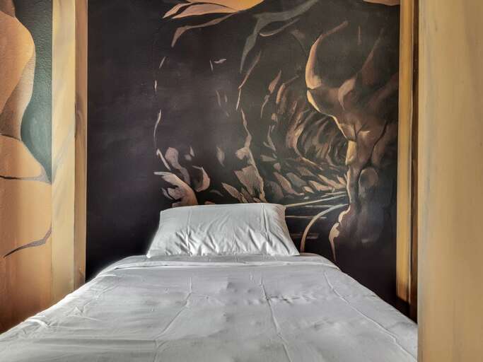 Mine train themed bedroom