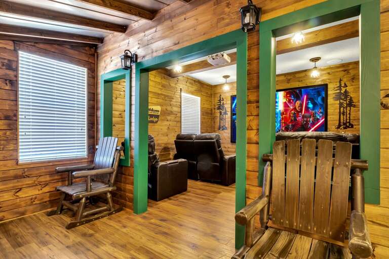 Cabin in the woods themed theater