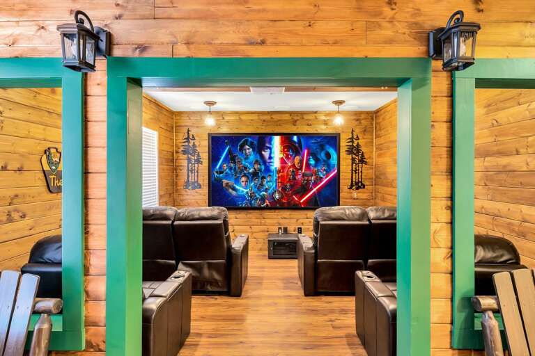 Cabin in the woods themed theater