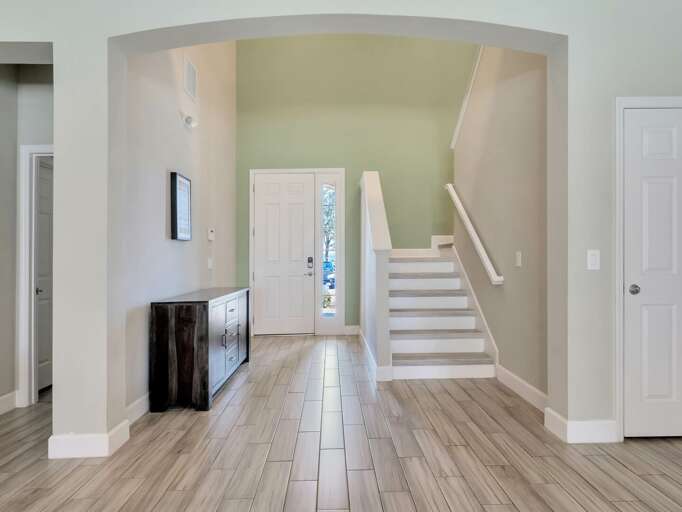 Entry way and stairs to upper level