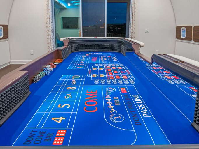 Craps table
