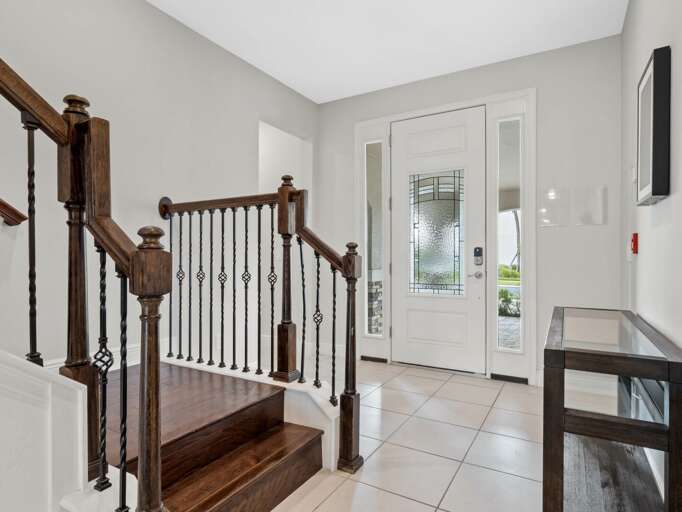 Entry way and stairs to upper level