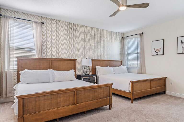 Bedroom with 2x King beds