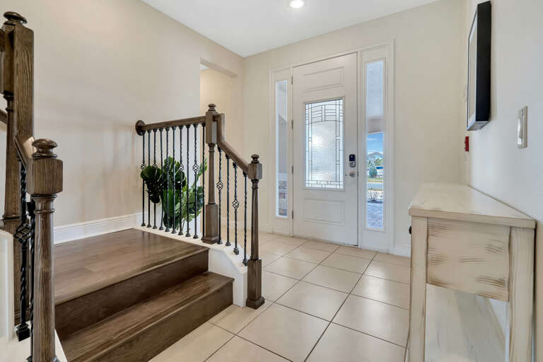 Entry way and stairs to upper level
