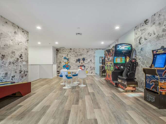 Game room with Skee-Ball and arcades