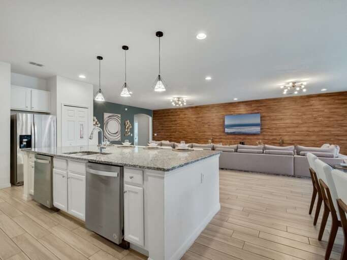 Kitchen and dining area