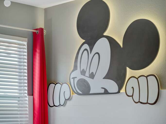 Mickey mouse themed bedroom