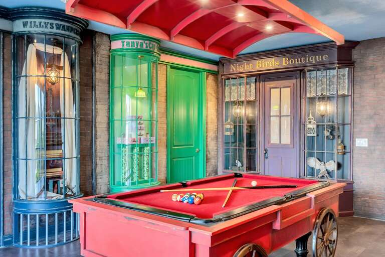 Wizard's Alley with pool table Wizard's Alley with pool table