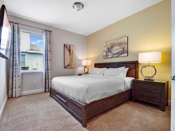 Bedroom with King bed Bedroom with King bed