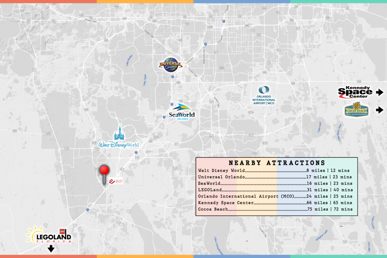 All of the best Central Florida attractions are at your fingertips!
