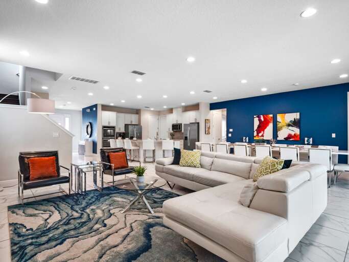 Living area with contemporary furniture Living area with contemporary furniture
