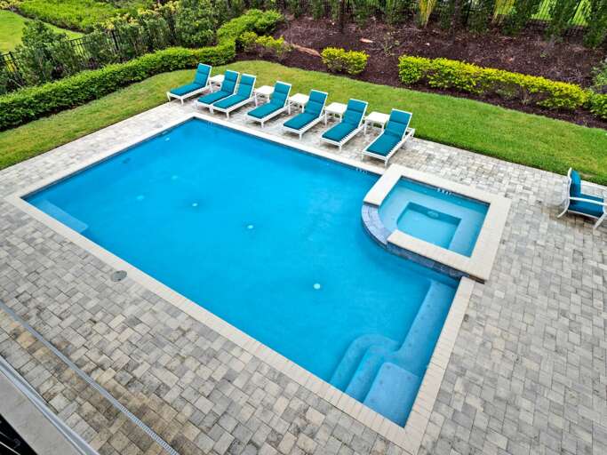 Private pool and spa Private pool and spa
