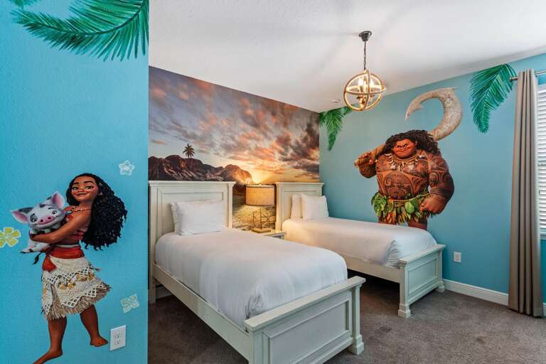 Bedroom with dual Twin beds