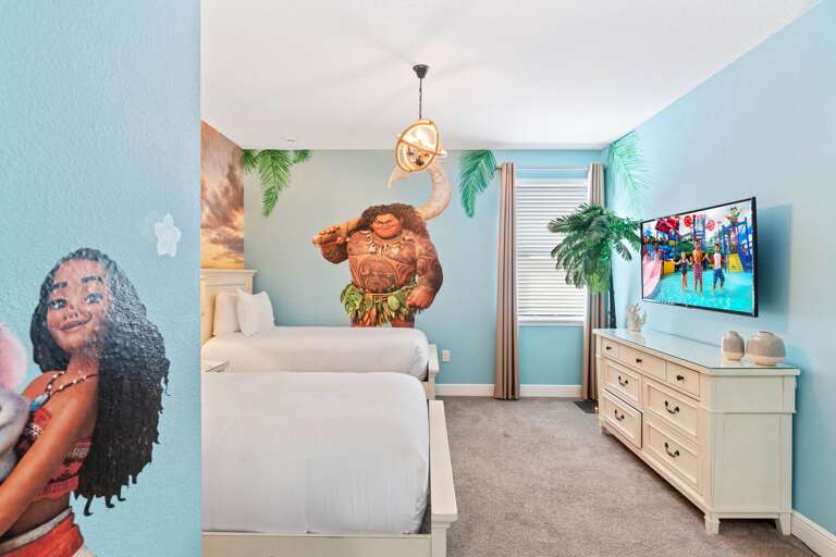 Bedroom with dual Twin beds