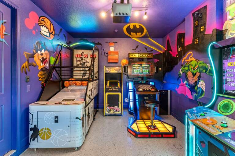 Game room with arcades