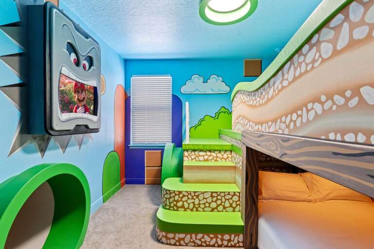 Super Mario themed bedroom