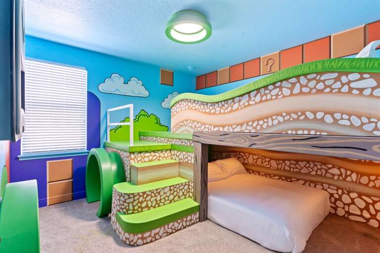 Super Mario themed bedroom