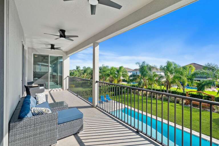 2nd level lanai with seating area 2nd level lanai with seating area