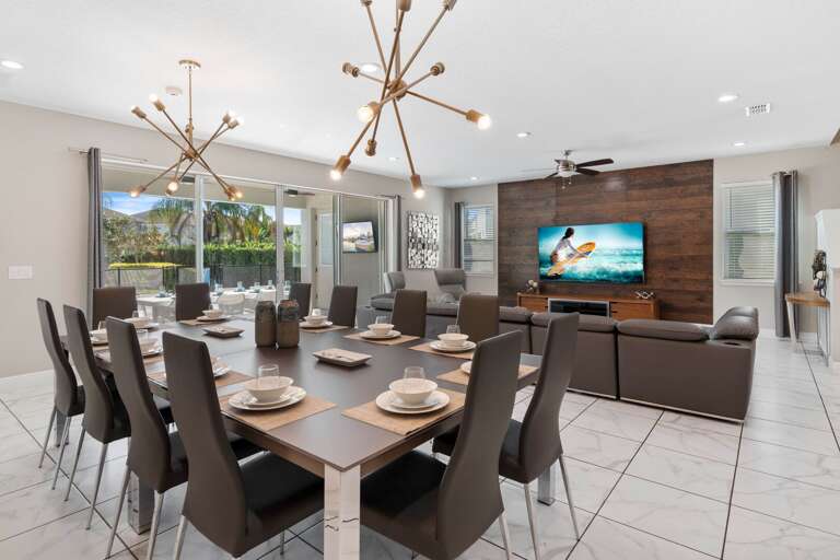 Dining and living area Dining and living area