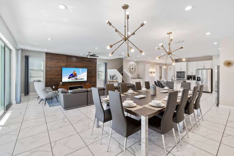 Dining and living area