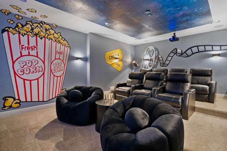 Theater with tiered seating