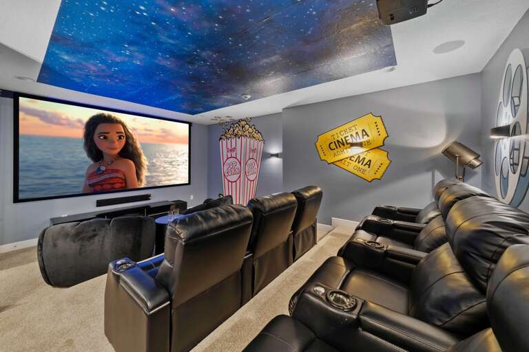 Theater with tiered seating