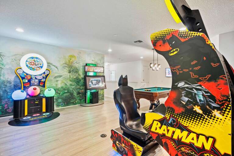 Pool table and arcades