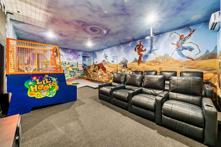 Theater with tiered seating