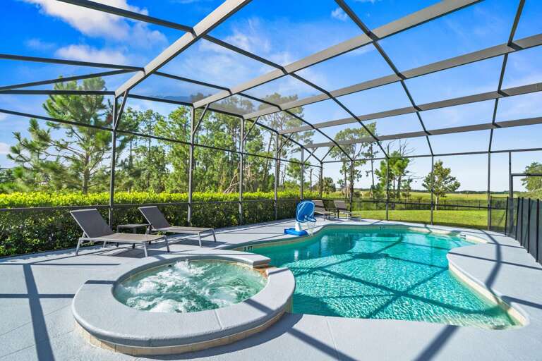 - Covered patio with outdoor dining by the pool  
- Orlando family vacation villa with modern seating  
- Lakeside villa rental near Disney with screened lanai - Covered patio with outdoor dining by the pool  
- Orlando family vacation villa with modern seating  
- Lakeside villa rental near Disney with screened lanai