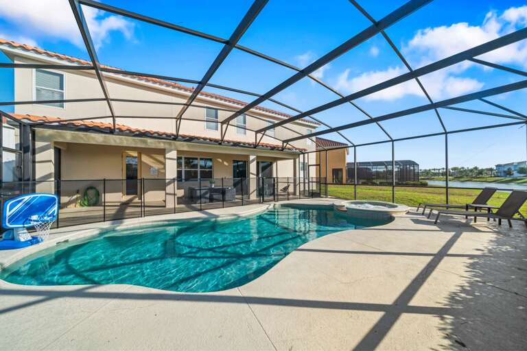 Resort style pool and spa Resort style pool and spa