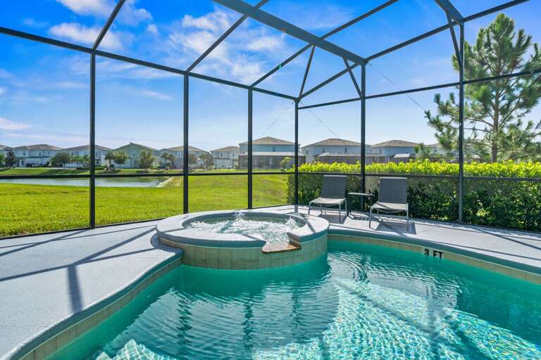 Resort style pool and spa Resort style pool and spa