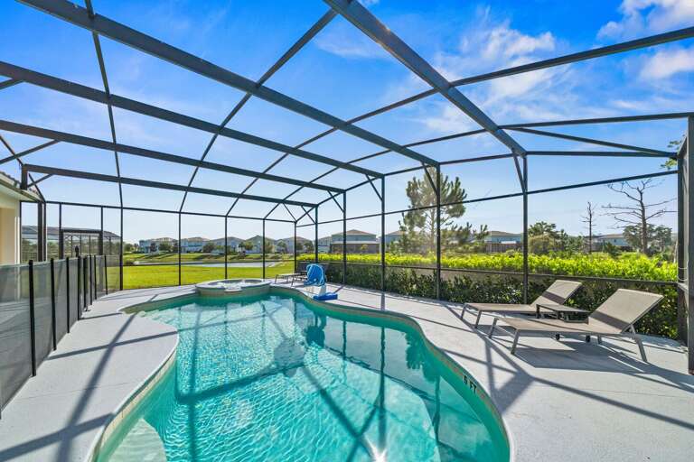 Resort style pool and spa Resort style pool and spa