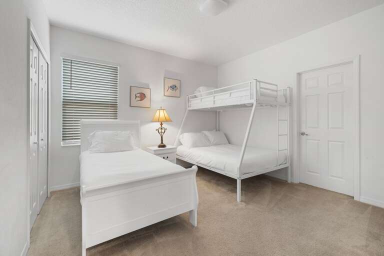 Bedroom w/ Twin + Twin over Full bed Bedroom w/ Twin + Twin over Full bed