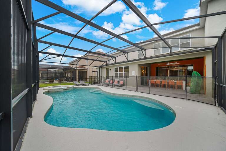 Resort style pool and spa Resort style pool and spa