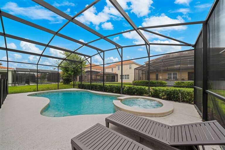 Resort style pool and spa Resort style pool and spa