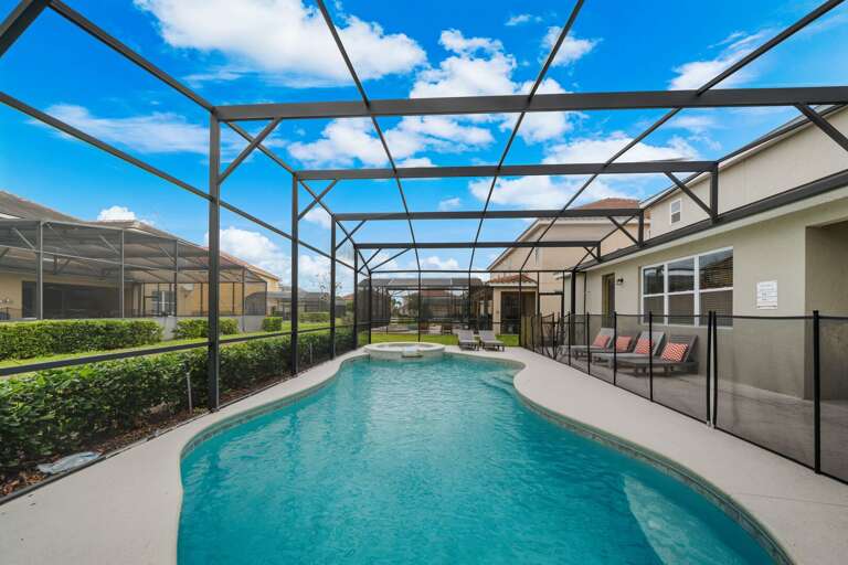 Resort style pool and spa Resort style pool and spa