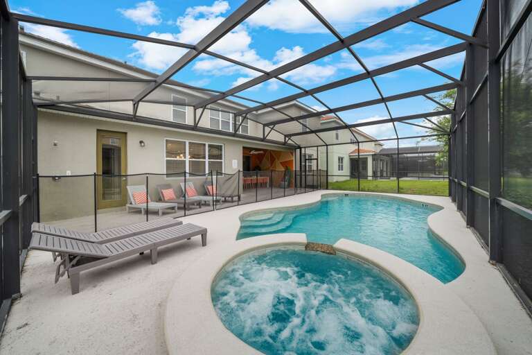 Resort style pool and spa Resort style pool and spa