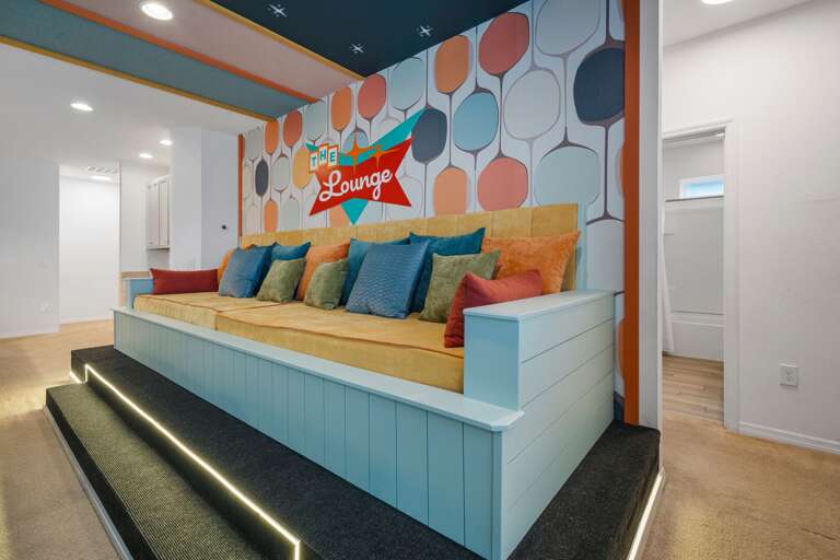 Theater with tiered seating Theater with tiered seating