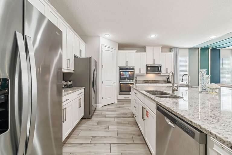 Kitchen are complete with stainless steel appliances Kitchen are complete with stainless steel appliances