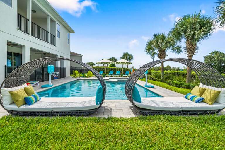 Pool and spa area Pool and spa area