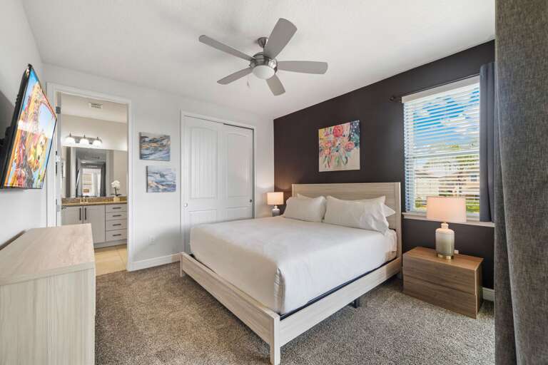 - Your personal oasis
- Wake up refreshed and ready to conquer the day in this serene and stylish bedroom