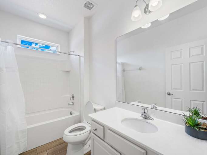 Bathroom with Shower and Tub combo