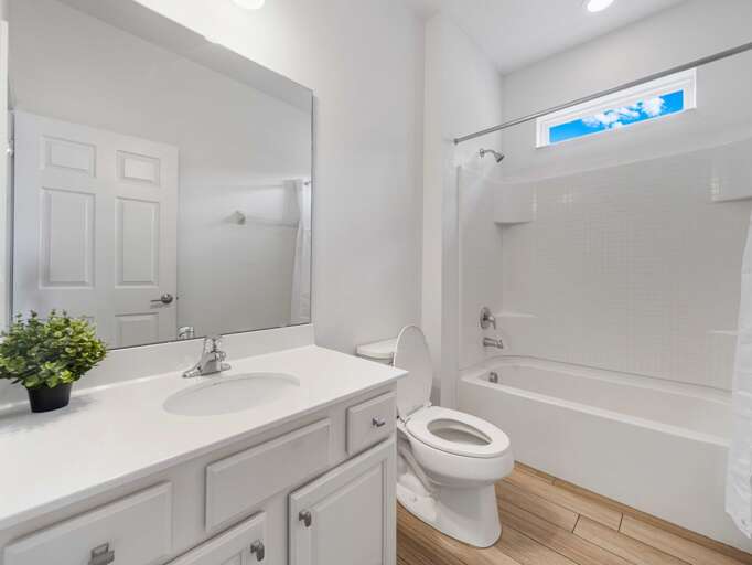 Bathroom with Shower and Tub combo