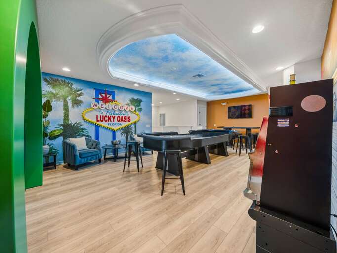 Vegas themed game room