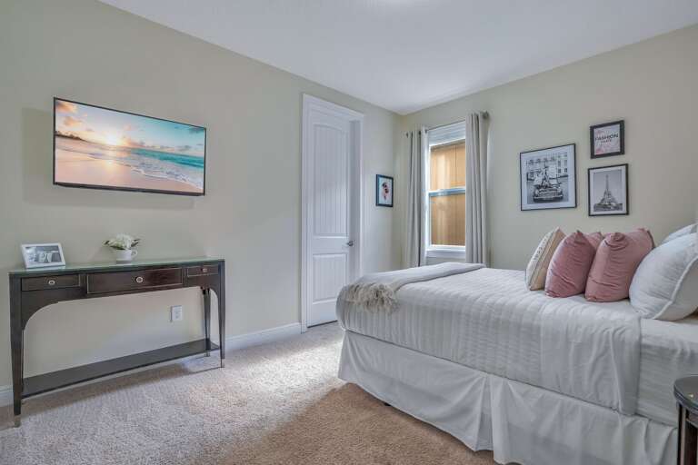 Bedroom with King bed.