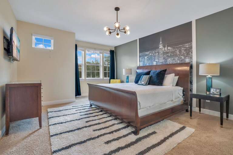 Bedroom with King bed.