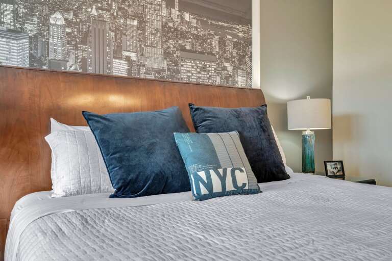 Bedroom with King bed.