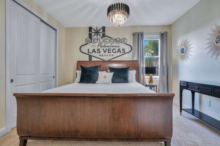 Bedroom with King bed.